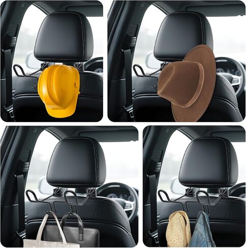 Hard Hat Holder for Truck Seat, Heavy Duty Car Seat Hook Organizer, Work Truck Accessories for Truck SUV Car, Car Hat Holder for Hard Hat & Safety Vest in Kuwait