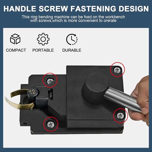HAADID Ring Bending Tool with Nylon Dies Professional Ring Bender for Spoon Rings Jewelry Making Bender Machine in Saudi Arabia