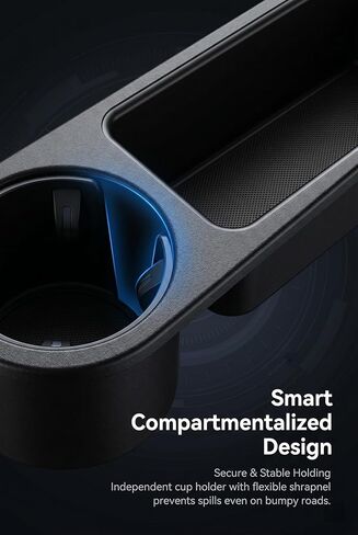 Car Cup Holder, Multifunctional Car Door Window Storage Organizer, Vehicle Door Side Cell Phone Storage Box, Window Mount Organizer for Phone Earphone Key Cup (Black) in Saudi Arabia