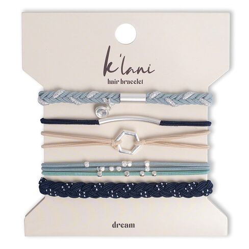 K'lani Journey Bracelets for Women – Elastic Bracelets and Boho Hair Ties – Cute Hair Ties for Women and Hair Tie Accessories – Stylish Bracelets Boho Style for Hair and Wrist – Set of 5 (Small) in Saudi Arabia