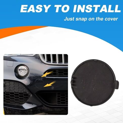 Car Front Bumper Tow Hook Cover Fit for BMW X5 Series F15 M Aerodynamics Sport Fit 25dX 28iX 30dX 35iX 40dX 40e 50i xDrive SAV 2014 2015 2016 2017 2018 51118060131 (Carbon Black) in Kuwait