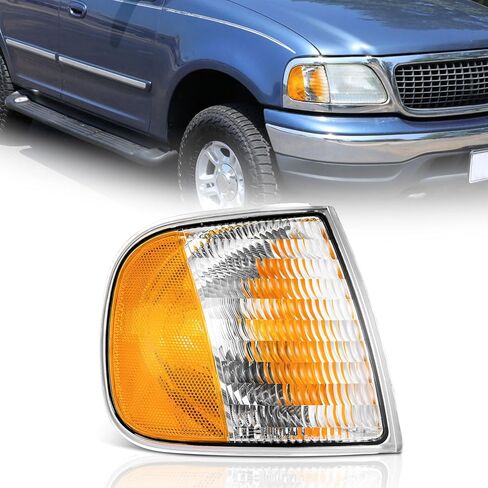 WEELMOTO Right Signal Lights Assembly Replacement for 1997-2003 FORD F-150 F-250 Expedition, Parking Light Turn Signal Marker Light 97-03 Passenger Side Does NOT fit models produced before July 1996 in Kuwait