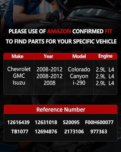 هيكل الخانق الإلكتروني OKLPF متوافق مع 2008 2009 2010 2011 2012 Chevy Colorado L4 2.9L، 2008-2012 GMC Canyon 2.9L L4، 2008 Isuzu i-290 2.9L L4، استبدل TB1077 S20095 مجموعة جسم الخانق in Kuwait