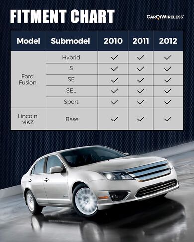 سجادات أرضية مناسبة لجميع الأحوال الجوية لسيارة Ford Fusion 2010 2011 2012، مناسبة خصيصًا لبطانات الصف الخلفي الأمامي الثاني لسيارة Lincoln MKZ، ملحقات سيارة سوداء شديدة التحمل غير قابلة للانزلاق وعديمة الرائحة لسيارة Mercury Milan 2010-2011 in Kuwait