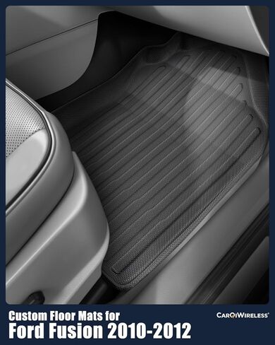 سجادات أرضية مناسبة لجميع الأحوال الجوية لسيارة Ford Fusion 2010 2011 2012، مناسبة خصيصًا لبطانات الصف الخلفي الأمامي الثاني لسيارة Lincoln MKZ، ملحقات سيارة سوداء شديدة التحمل غير قابلة للانزلاق وعديمة الرائحة لسيارة Mercury Milan 2010-2011 in Kuwait