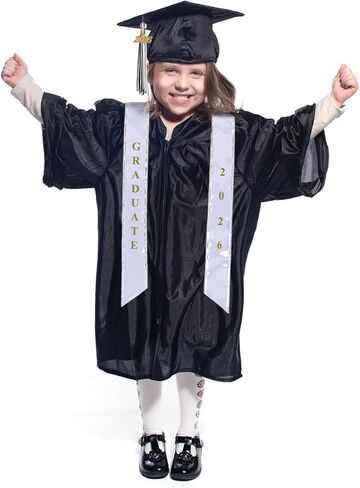 Shiny Deluxe Graduation Sets, Graduation Cap, Gown, Tassel, Sash, Ring, Diploma in Kuwait