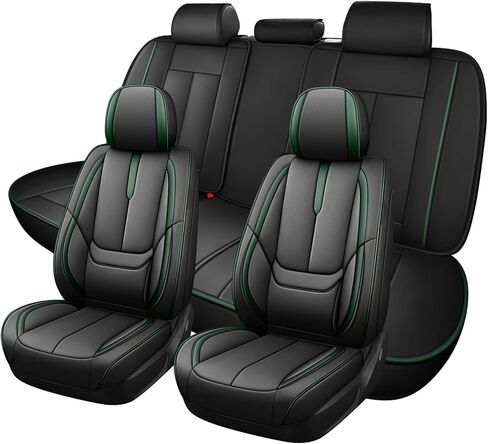 Front Seat Covers for Toyota RAV4 Hybrid 2016-2026, Waterproof Faux Leather Car Seat Covers, Full Coverage Anti-Slip Wear Resistant Seat Protectors(Black/Blue,2 Seat) in Kuwait
