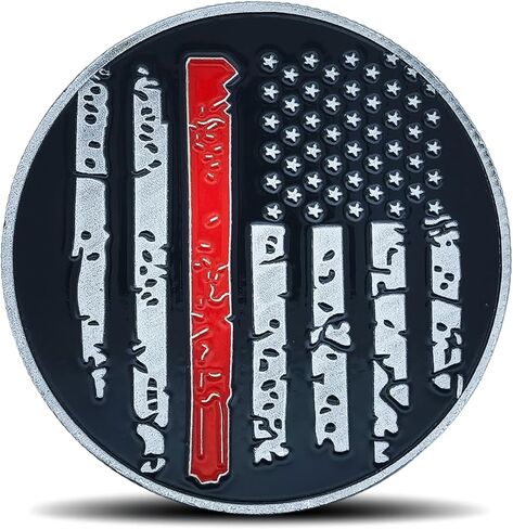 Firefighter's Prayer Challenge Coin - Thin Red Line Inspirational Gift for Firefighters in Saudi Arabia