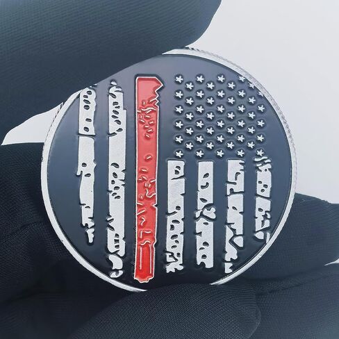 Firefighter's Prayer Challenge Coin - Thin Red Line Inspirational Gift for Firefighters in Saudi Arabia