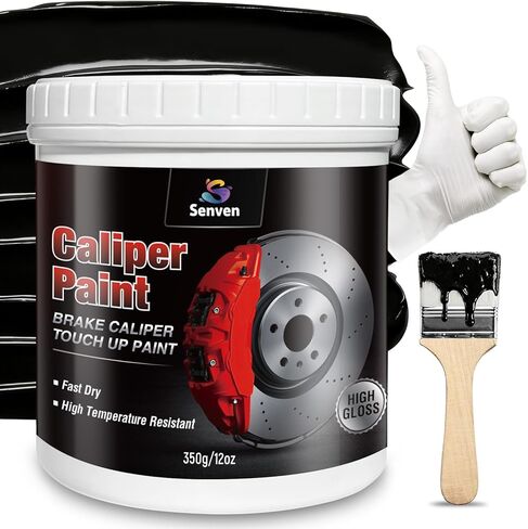 Black Caliper Paint High Temperature Brake Caliper Paint 12 fl. Oz. Touch Up Paints Red Gloss High Temperature Heat Resistant in Saudi Arabia