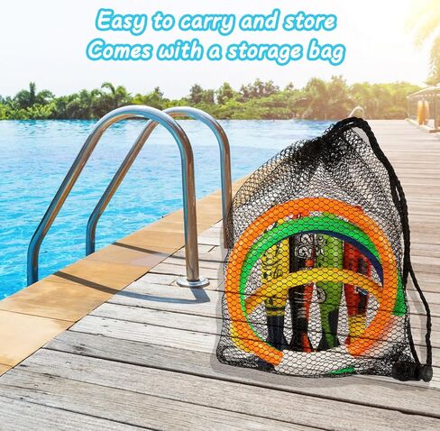8 Pack Pool Toys, Shark Underwater Training Pool Diving Rings & Torpedo for Kids Ages 4-12, Summer Swim Water Fun in Saudi Arabia