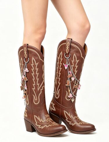 NOWNIN Cute Western Cowboy Charms for Jewelry Making Alloy Boot Gun Cowgirl Boot Hat Horse Cactus Charms Pendants for Necklace Earrings Bracelet Keychain Gifts in Kuwait