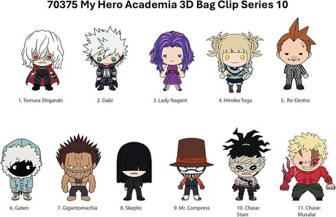 Crunchyroll My Hero Academia - Monogram Int. مشبك حقيبة قابل للجمع - حقيبة عمياء in Kuwait