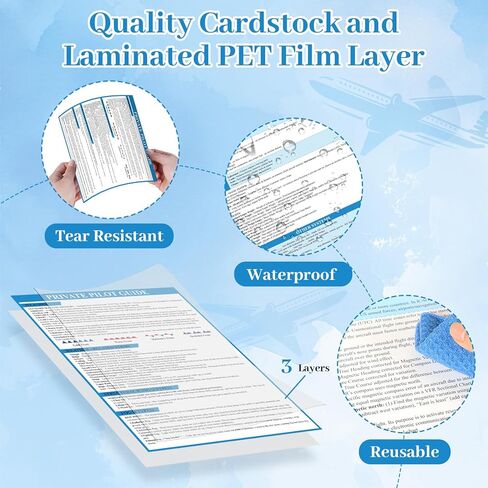 12 Pcs Private Pilot VFR Oral Exam Guide Reference Cheat Gadgets Study Sheet Accessories Aviation for Student Pilots in Training Qualifications Systems Airspace Emergencies Flight Planning Poster in Saudi Arabia