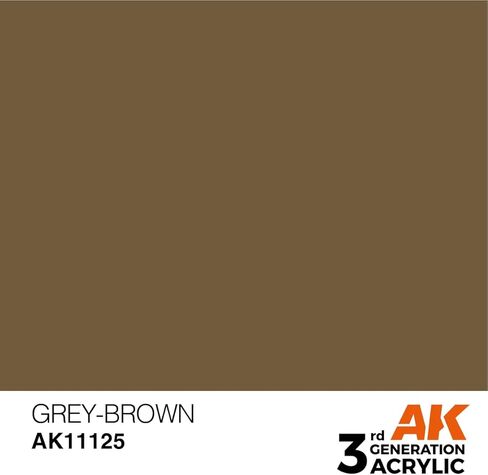 AK Interactive الجيل الثالث أكريليك رمادي-بني 17 مل in Kuwait