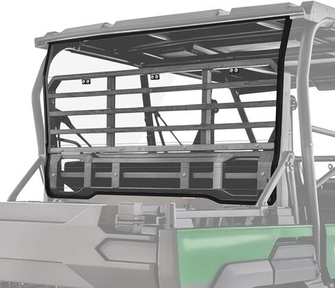 الزجاج الأمامي الخلفي StarknightMT Mule Pro متوافق مع 2015+ Kawasaki Mule Pro FXT، 2016+Kawasaki Mule Pro DXT أجزاء ملحقات لوحة الزجاج الأمامي المطلية بالصلب من البولي كربونات المضادة للأشعة فوق البنفسجية UTV in Kuwait