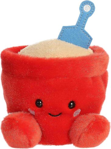Aurora Adorable Palm Pals June Sand Bucket Stuffed Animal - Fun Collectible Plush for Kids and Adult Collectors - Perfect for Decorating Rooms and Birthday Gifts - Red 4 Inches in Kuwait