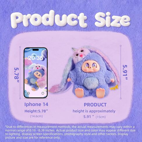 POP JOY Monster Cupa Twin Universe Series Plush Blind Box – Soft Vinyl Plush Monster Collectible, Cute Mystery Stuffed Toy with Hanging Loop Birthday Holiday Pendant Gift (One Random Box) in Saudi Arabia