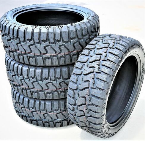 Set of 4 (FOUR) Haida HD878 R/T All-Terrain Mud Off-Road Light Truck Radial Tires-35X12.50R22 35X12.50X22 35X12.50-22 117Q Load Range E LRE 10-Ply BSW Black Side Wall in Saudi Arabia