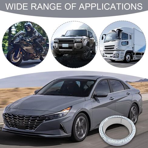 2PCS ID 48mm Car Exhaust Manifold Gasket, Exhaust Flange Gasket, Graphite Construction Exhaust Donut Gaskets Seal Muffler Ring, Automotive Graphite Muffler Connector Replacement for Most Cars in Kuwait