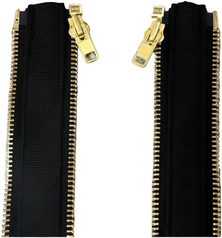 HH Chap Zipper Insert | Black | Adds 2 Inches to your Chaps | Brass YKK 10 Zipper | Made in the USA in Saudi Arabia