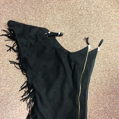 HH Chap Zipper Insert | Black | Adds 2 Inches to your Chaps | Brass YKK 10 Zipper | Made in the USA in Saudi Arabia
