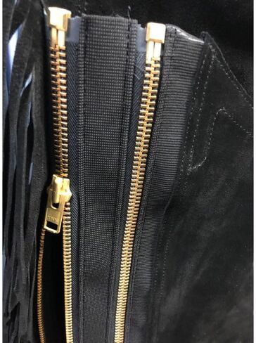 HH Chap Zipper Insert | Black | Adds 2 Inches to your Chaps | Brass YKK 10 Zipper | Made in the USA in Saudi Arabia
