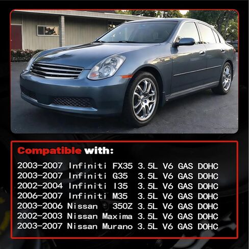 مجموعة سلسلة التوقيت AUCERAMIC مع مضخة مياه متوافقة مع 2003-2007 Infiniti G35، 2003-2007 FX35، 2002-2004 I35، 2006-2007 M35، 2003-2006 Nissan 350Z، 2002-2003 Maxima، 2003-2007 Murano 3.5 لتر V6 90720SAWP in Kuwait