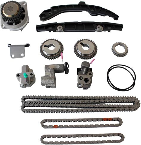 مجموعة سلسلة التوقيت AUCERAMIC مع مضخة مياه متوافقة مع 2003-2007 Infiniti G35، 2003-2007 FX35، 2002-2004 I35، 2006-2007 M35، 2003-2006 Nissan 350Z، 2002-2003 Maxima، 2003-2007 Murano 3.5 لتر V6 90720SAWP in Kuwait