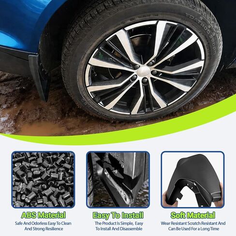 Mud Flaps Compatible with Mitsubishi Outlander 2022-2026,Wheel Tire Splash Guards for Outlander Exterior Accessories,All Weather Tire Protector Splash Guards Sediment Mudflaps No Drill Holes in Saudi Arabia