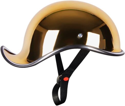 Adult Retro Motorcycle Half Helmet DOT/ECE Approved Men Women Personality Bright Baseball Cap Modeling Open Face Helmets Cruiser Scooter Chopper Moped Skull Cap in Saudi Arabia