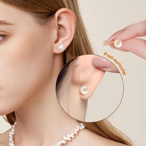 100pcs Comfort Impenetrable Earring Backs for Sleeping, TPE Earring Backings for Studs, Soft Silicone Alternative Clear Earrings Stoppers, 50 Pillar Ball & 50 Round Ball in Saudi Arabia