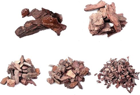 Miniature Bark Rock Model, Brown Tree Bark Texture, 5 Sizes, 200g Total (40g x 5 Packs) for Train Layouts, Railway & Car Diorama Scene Models, Ages 14+ in Saudi Arabia