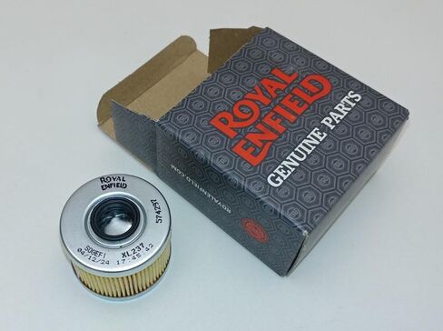 4 مرشحات زيت من العلامة التجارية Royal Enfield OEM 450 من جبال الهيمالايا وحرب العصابات في صندوق 88864 RE. JL ميسوري قطع غيار ومتفرقات. in Kuwait