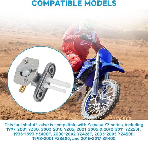4DP-24500-01 مجموعة صمامات إغلاق خزان الوقود متوافقة مع Yamaha YZ250F، YZ400F، YZ426F، YZ450F، YZ80، YZ85، SR400، FZS600 استبدال 4DP-24500-01 4JT-24500-20 in Kuwait