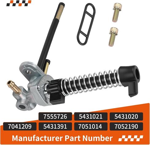 Aluminum Fuel Valve Petcock + Lever Knob For Polaris Magnum 425 Big Boss 500 Scrambler 500 1995-2001 7052190 in Kuwait