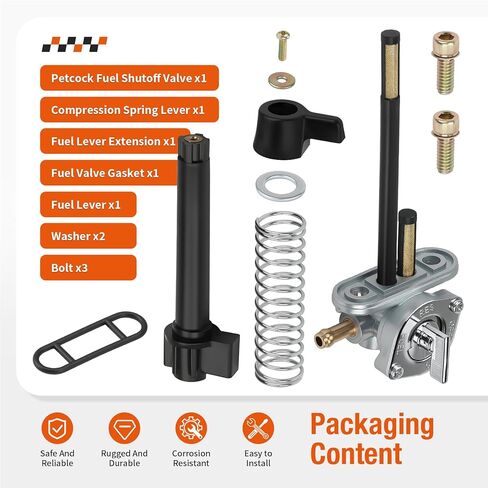 Aluminum Fuel Valve Petcock + Lever Knob For Polaris Magnum 425 Big Boss 500 Scrambler 500 1995-2001 7052190 in Kuwait
