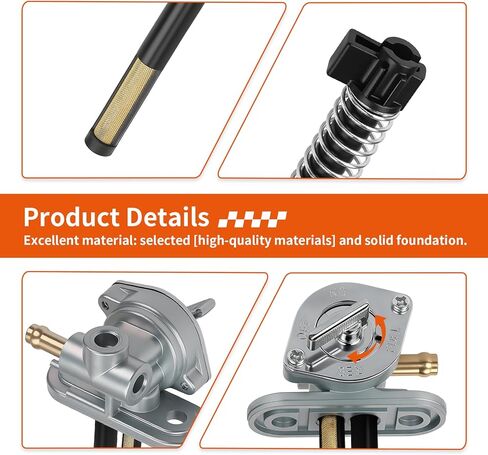 Aluminum Fuel Valve Petcock + Lever Knob For Polaris Magnum 425 Big Boss 500 Scrambler 500 1995-2001 7052190 in Kuwait