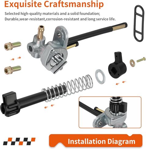 Aluminum Fuel Valve Petcock + Lever Knob For Polaris Magnum 425 Big Boss 500 Scrambler 500 1995-2001 7052190 in Kuwait