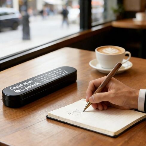 هدية تخرج فئة TGCNQ لعام 2026، قلم جل خشبي أسود، هدية تخرج ملهمة لها، تذكار لتخرج المدرسة الثانوية in Kuwait