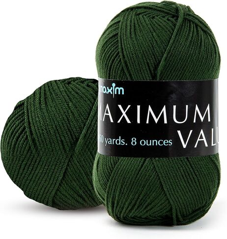 Mary Maxim Maximum Value Yarn - Dark Green in Saudi Arabia