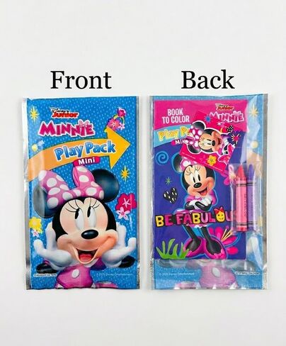 حزم اللعب الصغيرة بيندون ميني ماوس | هدايا حفلة ميني ماوس | ملصقات ورسم ميني ماوس | تلوين وملصقات ديزني | 1 كتاب تلوين، 2 قلم تلوين، وملصق واحد | 8 عبوات | مرخص رسميًا in Kuwait