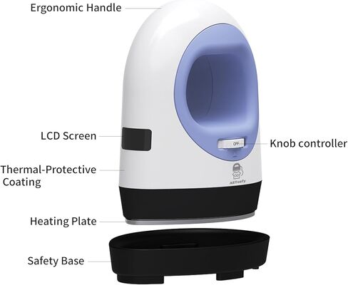 Mini Heat Press Machine (160W Boost Power) - 4-Level Heat up to 420°F - Portable Small Iron for T-Shirts, Totes, Hats & DIY Projects - HTV & Sublimation - Includes AI Design Tools (Purple) in Saudi Arabia