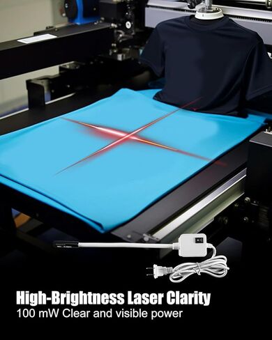 Magnetic DTF Printing Press Laser Positioning Tool for T-Shirt & Hat Press, Guide for Sewing Machine Sublimation, Perfect Placement for Printing & Quilting, 110v-220v Voltage, 39-Inch Power Cord in Saudi Arabia