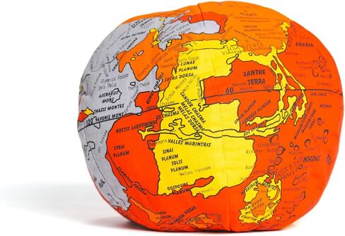 Mars HUGG-A-PLANET | The Original Soft & Huggable Red Planet | 400 Places Labeled | For All Ages | Kids, Teens, Adults, Teachers, and Parents | Educational Toy in Saudi Arabia