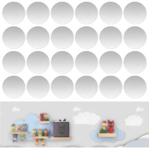 Stainless Steel Metal Plates for Magnetic Tonie Figure Shelf, 24Pcs Ultra-Thin Adhesive Discs for Displaying Children’s Audio Characters, DIY Wall Storage Decorate Children's Room in Saudi Arabia