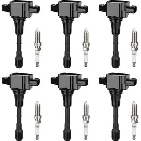 Set of 6 Ignition Coil Pack and 6 Iridium Spark Plug Compatible with Nissan For Infiniti Maxima Murano Pathfinder Quest Altima Q50 QX60 FX35 3.5L V6 Replacement for UF550 C1670 GN10244 5C1727 50150 in Saudi Arabia