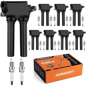 Set of 8 Ignition Coil Pack with 16 Iridium Spark Plug Compatible with Ram Dodge Jeep 300 Aspen Challenger Charger Durango Commander 1500 2500 3500 5.7L Replacement for UF504 5C1569 E1004 in Saudi Arabia