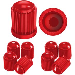 Pitlane Performance® Valve Caps 10-Pack - Tire Valve Caps for Cars, SUVs, Motorcycles, Bicycles, Schrader Valve Covers - Durable, Protective, Easy to Install (Black) in Saudi Arabia