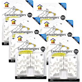 Under The Roof Decorating CanvasHangers 6 pc Project Pack 20 lb Canvas Hanger, Pack of 6 in Saudi Arabia